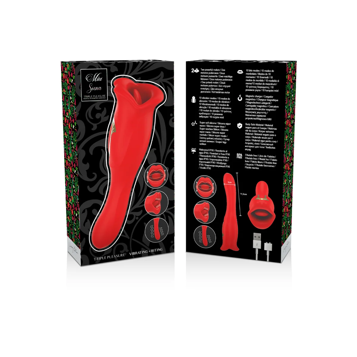 Siena Dreifaches Vergnügen Vibrieren + Beissen von Mia kaufen | Fesselliebe
