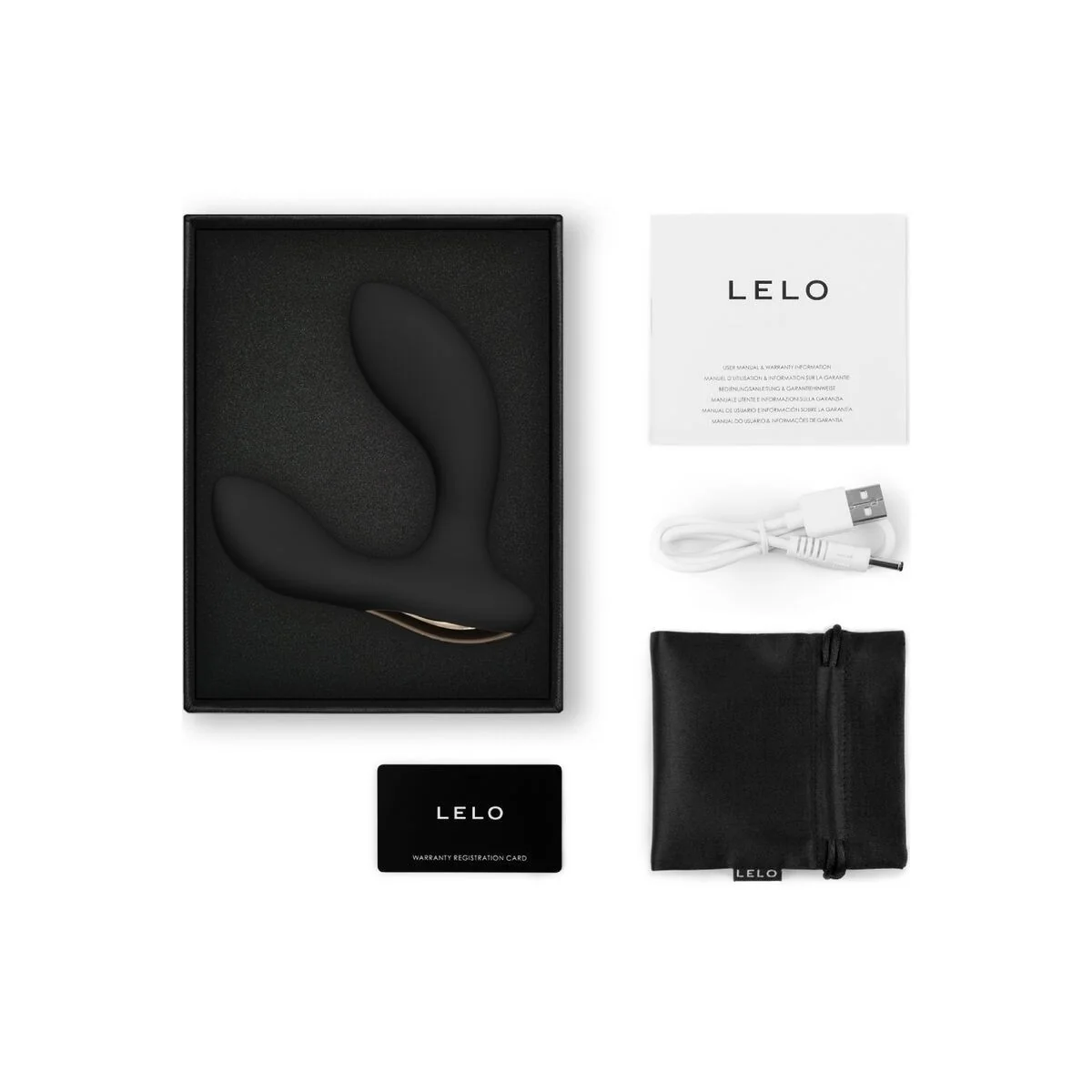 Hugo 2 Schwarzes Prostatamassager von Lelo kaufen | Fesselliebe