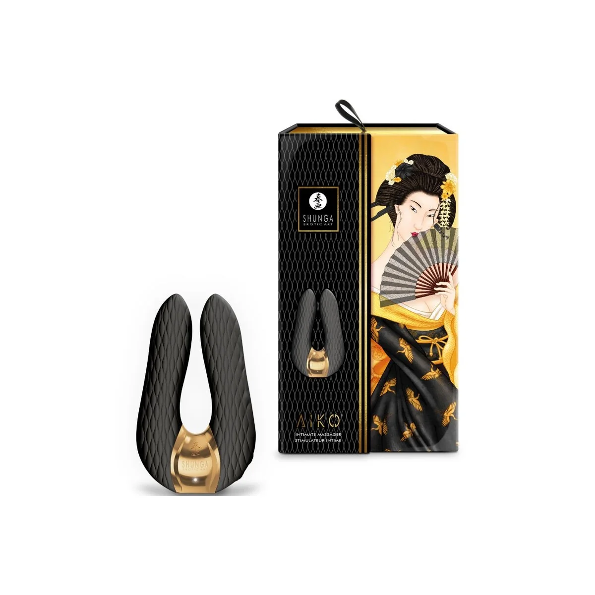 Aiko Intimmassager Schwarz von Shunga Toys kaufen | Fesselliebe
