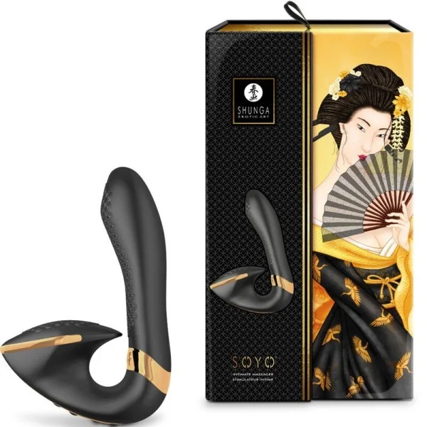 Soyo Intim Massager Schwarz von Shunga Toys kaufen | Fesselliebe