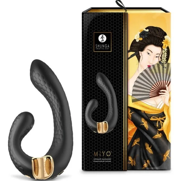 Miyo Intim Massager Schwarz von Shunga Toys kaufen | Fesselliebe