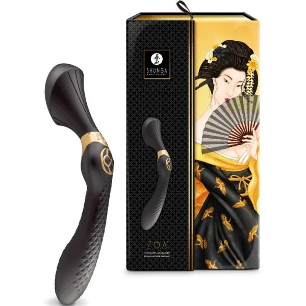 Zoa Intimmassager Schwarz von Shunga Toys kaufen | Fesselliebe