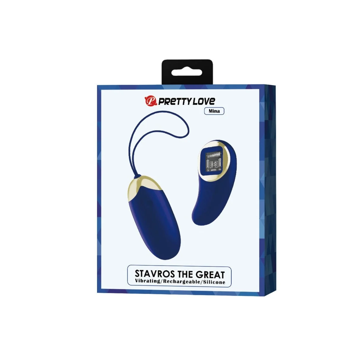 Mina Vibrierendes Ei mit Fernbedienung Blau von Pretty Love Led kaufen | Fesselliebe