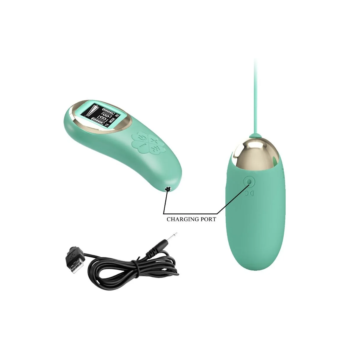 Grüne mit Fernbedienung, Vibrierende Eiermine von Pretty Love Led kaufen | Fesselliebe