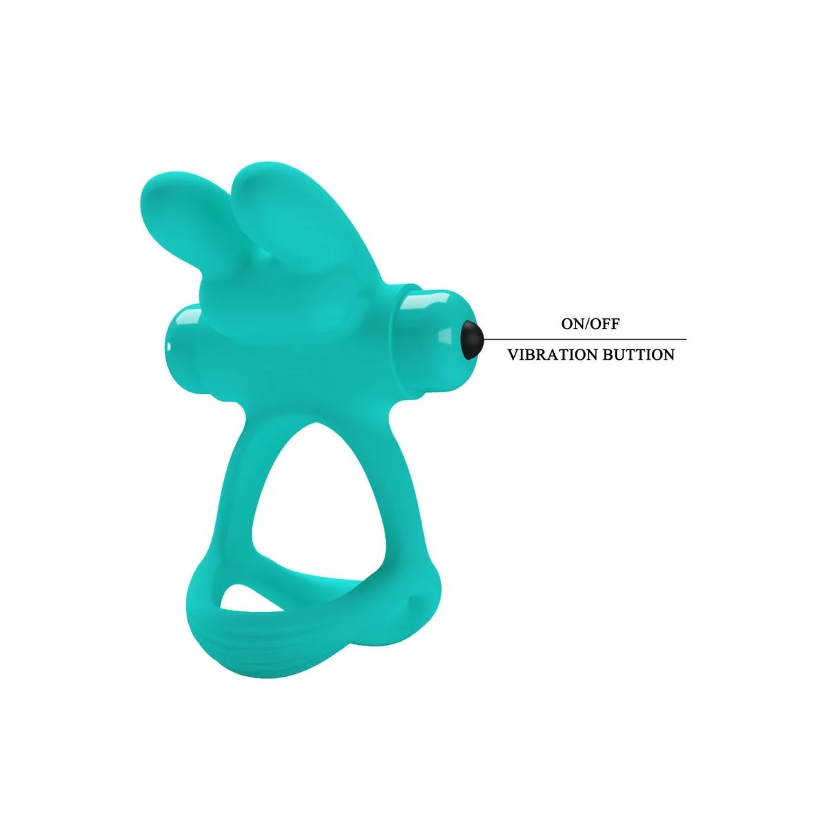 Dante Green Rabbit Vibratorring von Pretty Love Male kaufen | Fesselliebe