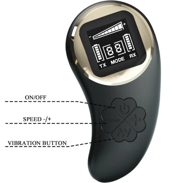 Nathan Double Pleasure Vibrator mit Fernbedienung von Pretty Love C-Type kaufen | Fesselliebe