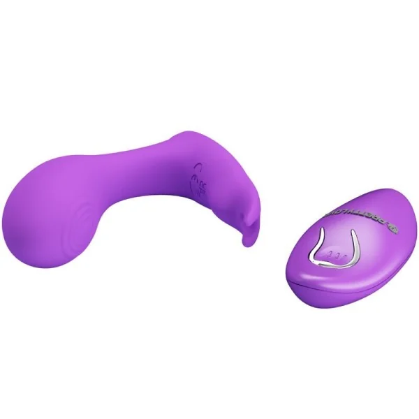 Idabelle Vibration & Pulsation mit Fernbedienung Violett von Pretty Love Bottom kaufen | Fesselliebe
