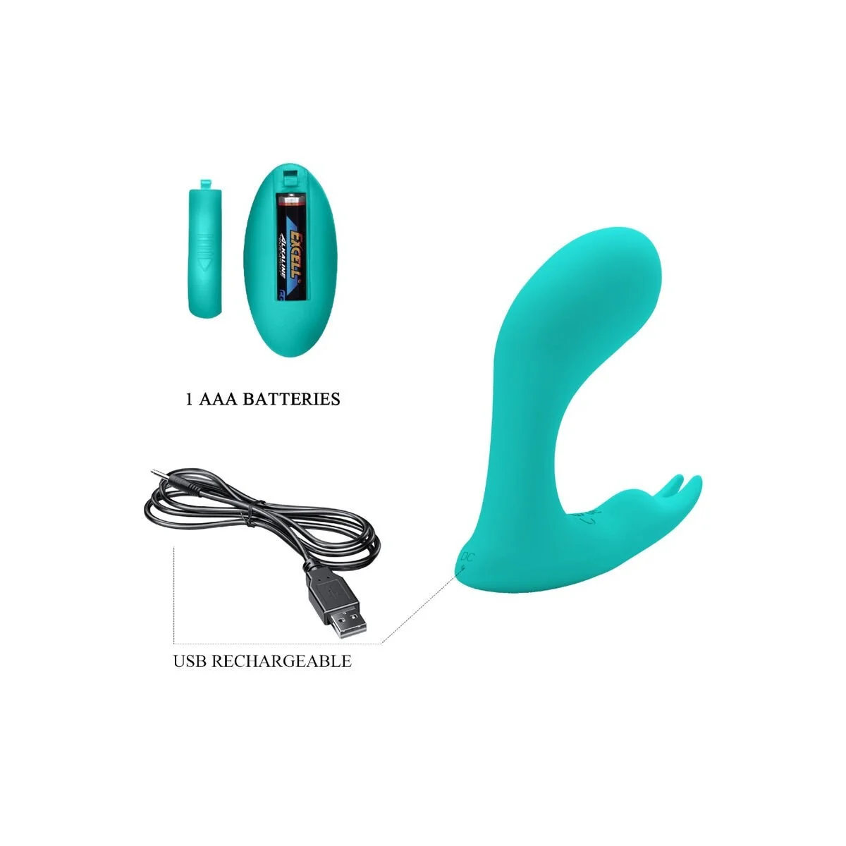 Idabelle Vibration & Pulsation mit Fernbedienung Blau von Pretty Love Bottom kaufen | Fesselliebe