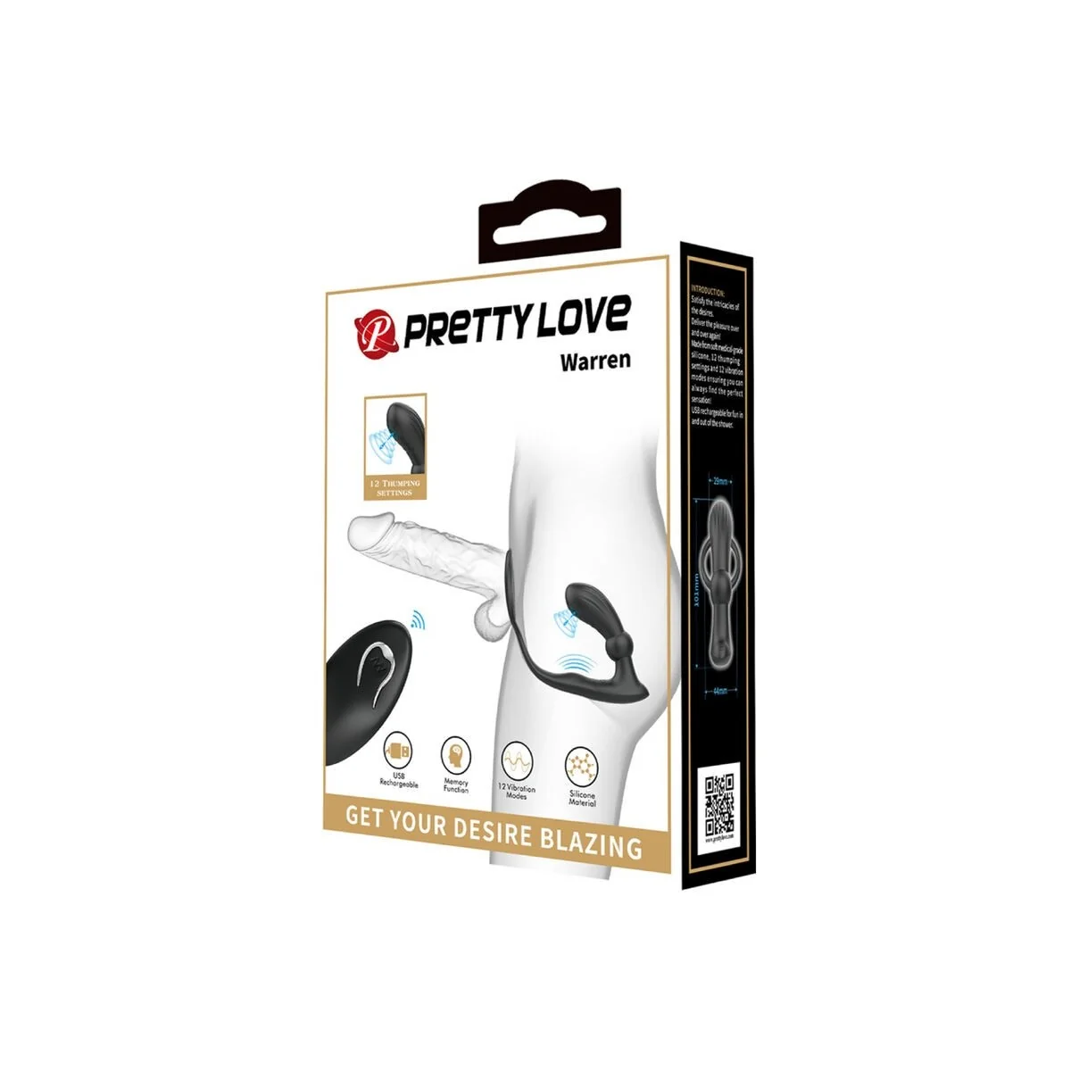 Warren Black Analring & Vibrator von Pretty Love Bottom kaufen | Fesselliebe