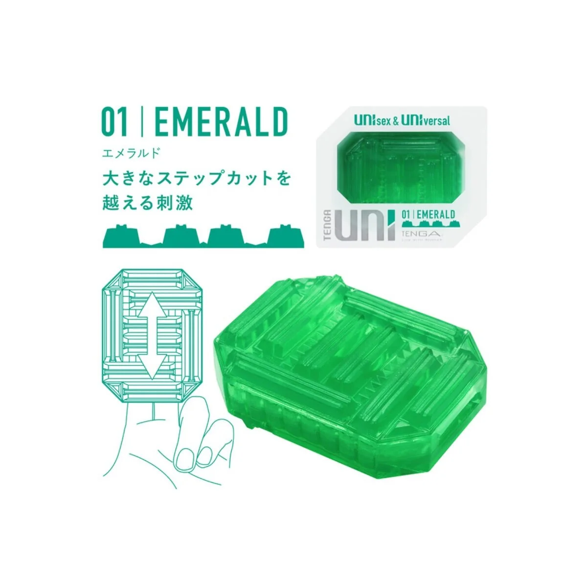 Uni Emerald Masturbator-Fingerhut von Tenga kaufen | Fesselliebe