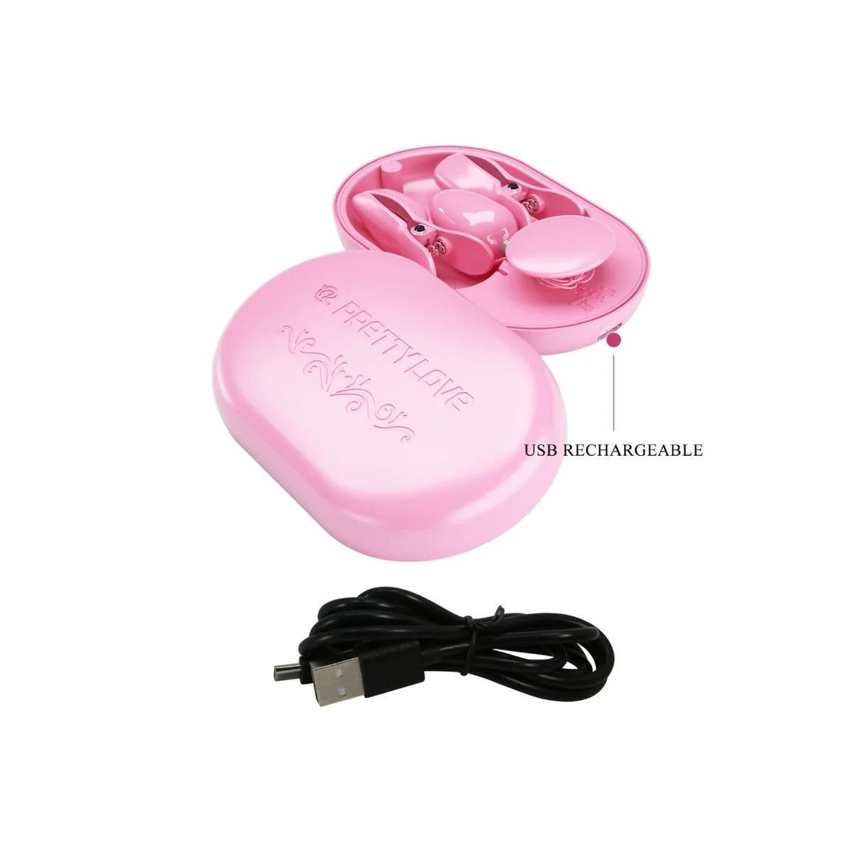 Überraschungsbox Rosa Elektrostimulationspinzette von Pretty Love Flirtation kaufen | Fesselliebe