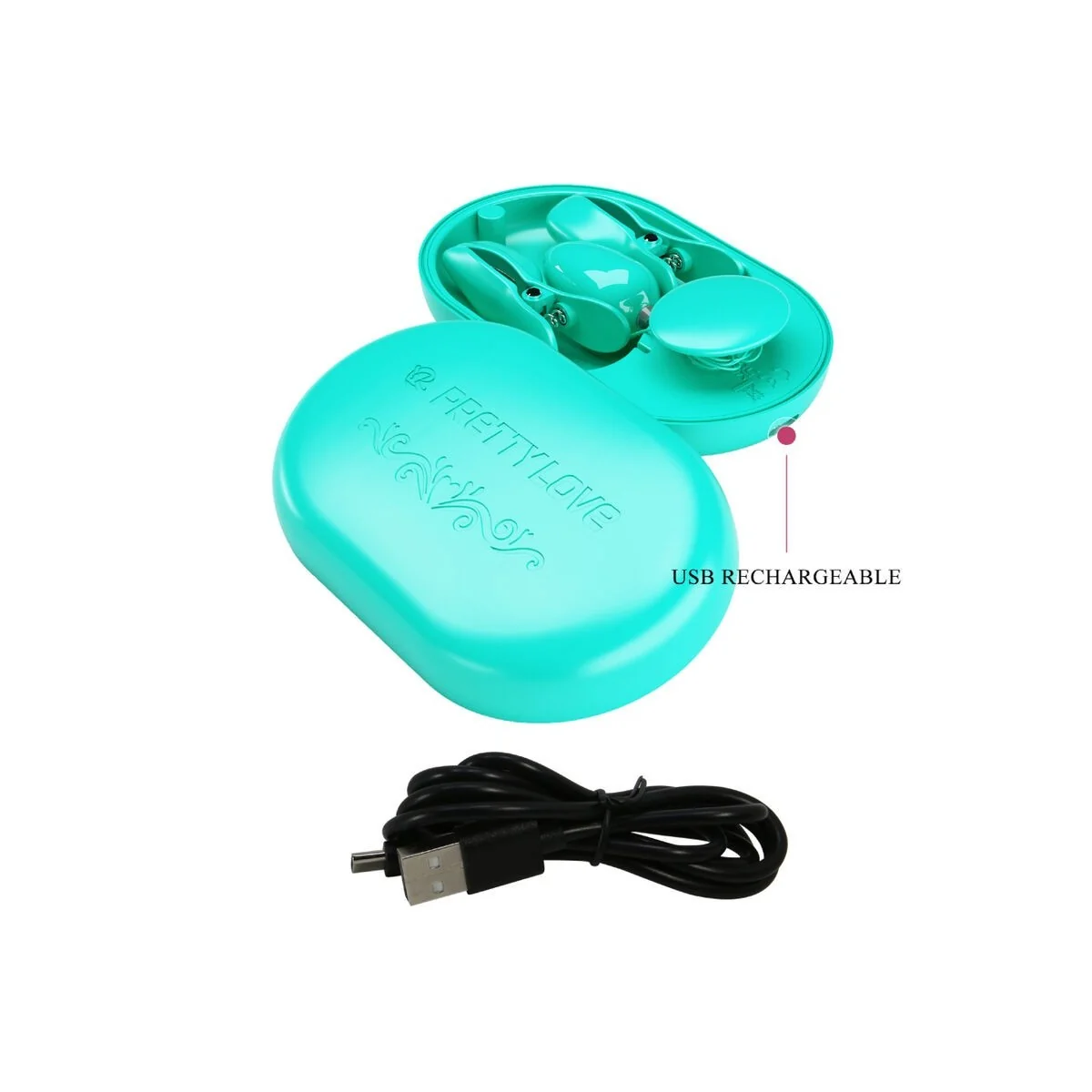 Surprise Box Blaue Elektrostimulationspinzette von Pretty Love Flirtation kaufen | Fesselliebe