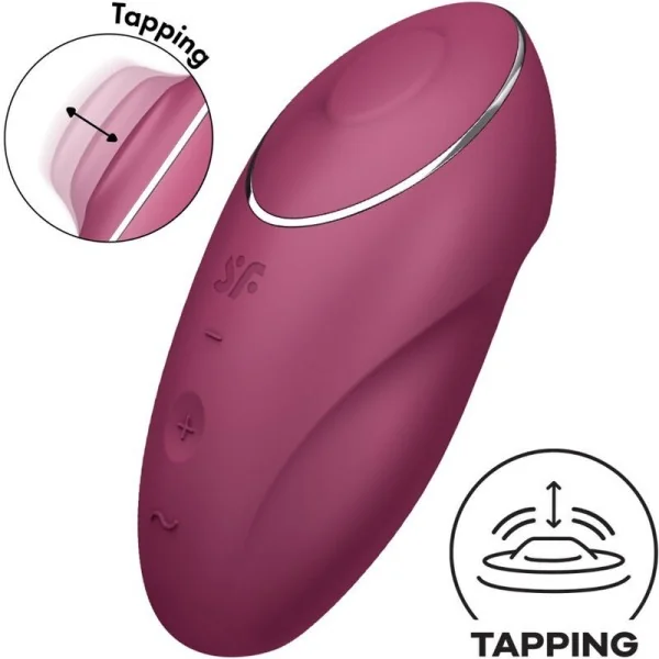 Tap & Climax 1 Auflegvibrator Rot von Satisfyer Layons kaufen | Fesselliebe
