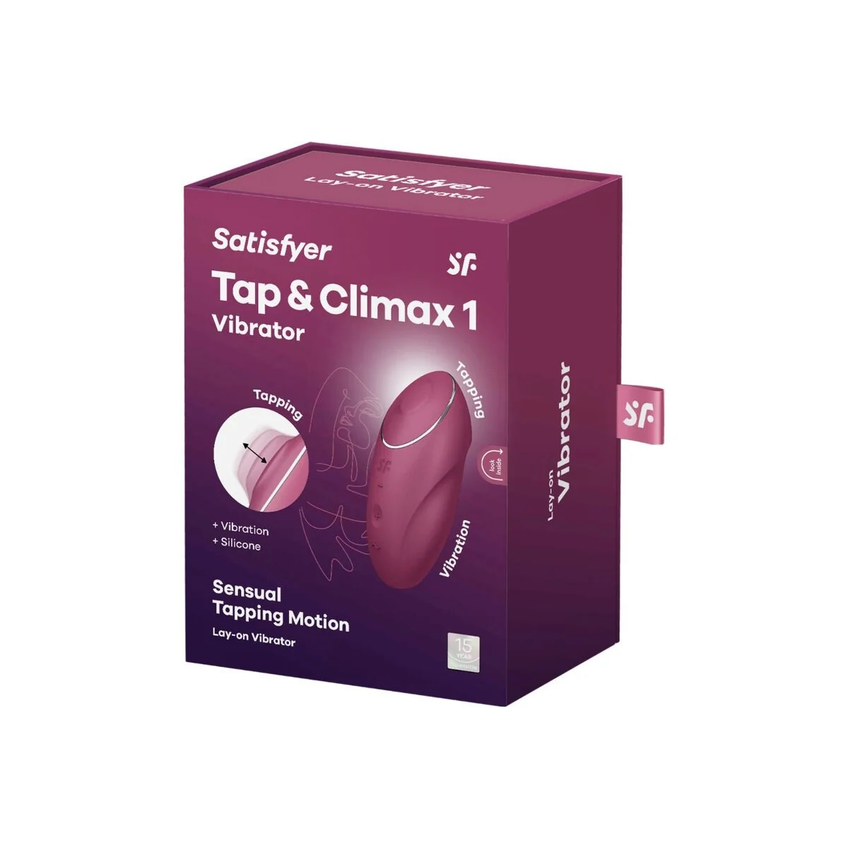 Tap & Climax 1 Auflegvibrator Rot von Satisfyer Layons kaufen | Fesselliebe