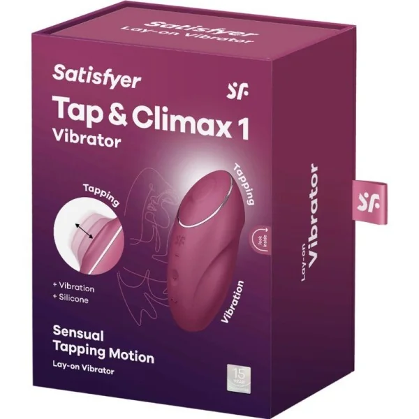 Tap & Climax 1 Auflegvibrator Rot von Satisfyer Layons kaufen | Fesselliebe