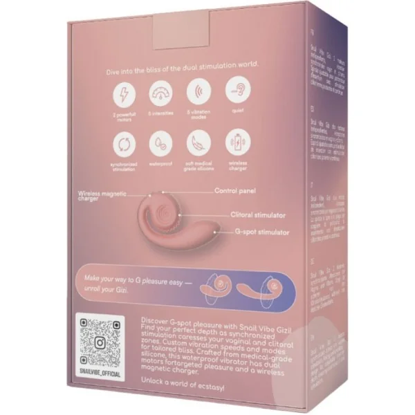 Gizi Dual Stimulator Rosa von Snail Vibe kaufen | Fesselliebe