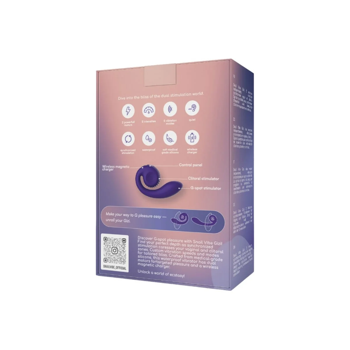 Gizi Dual Stimulator Violett von Snail Vibe kaufen | Fesselliebe