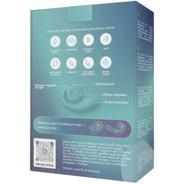 Gizi Dual Stimulator Türkis von Snail Vibe kaufen | Fesselliebe