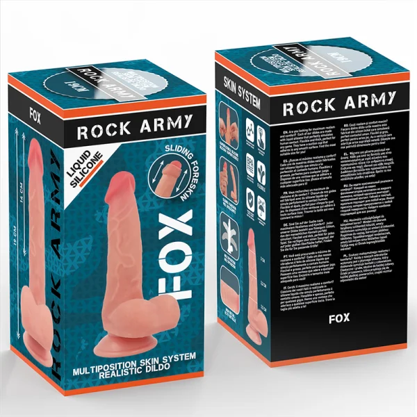 Flüssigsilikonfuchs 19 cm -O- 3,2 cm von Rock Army kaufen | Fesselliebe
