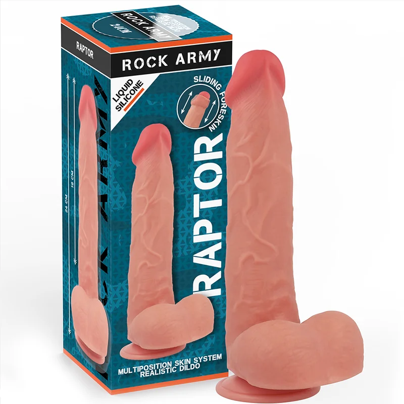 Flüssigsilikon Raptor 24 cm -O- 4,4 cm von Rock Army kaufen | Fesselliebe