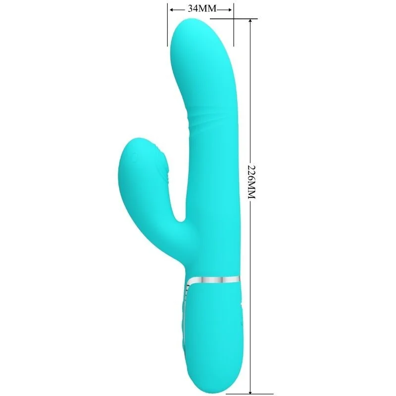 Multifunktions-G-Spot-Vibrator Aqua Grün von Pretty Love Flirtation kaufen | Fesselliebe 2