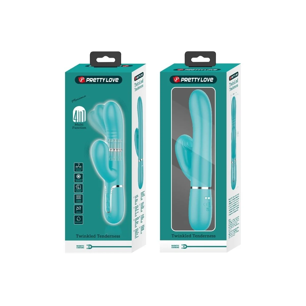 Multifunktions-G-Spot-Vibrator Aqua Grün von Pretty Love Flirtation kaufen | Fesselliebe