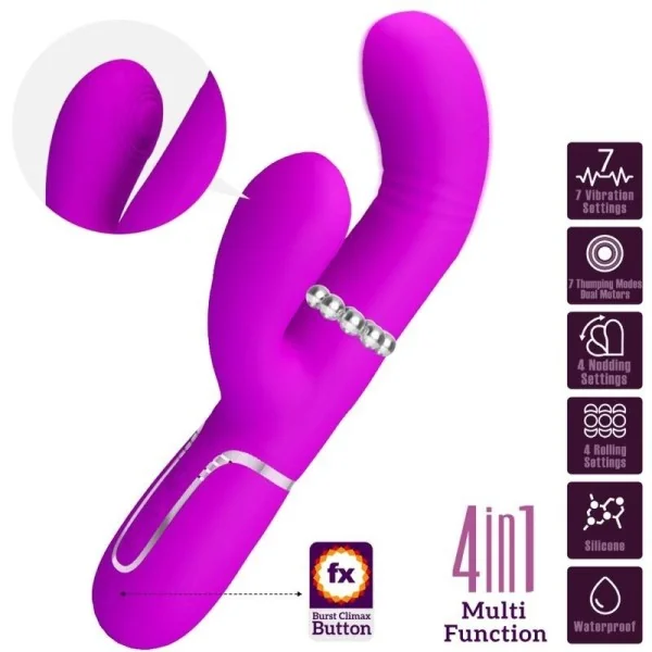 Multifunktions-G-Spot-Vibrator Fuchsia von Pretty Love Flirtation kaufen | Fesselliebe
