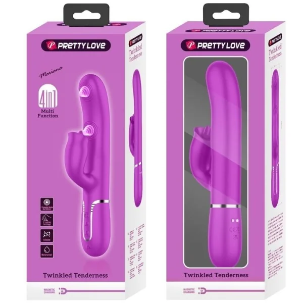 Kaninchenvibrator mit Leckendem Fuchsia von Pretty Love Flirtation kaufen | Fesselliebe