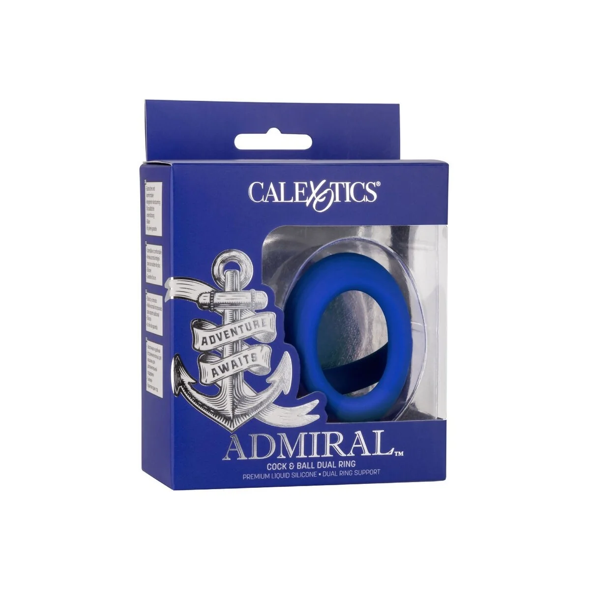 Admiral Cock Ball Dual Ring Blau von Calexotics kaufen | Fesselliebe
