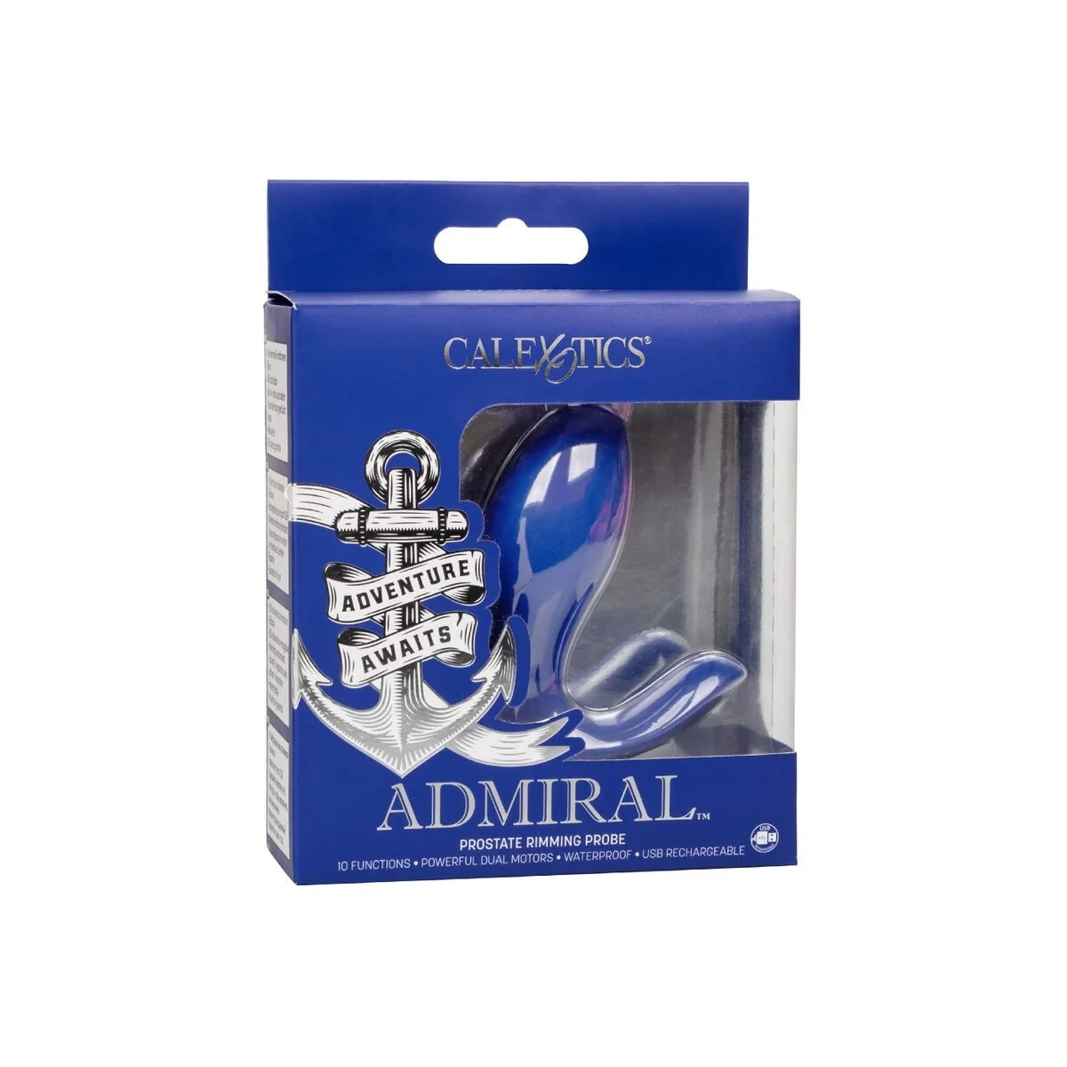 Admiral Rimming Prostata-Stimulator & Vibrator Blau von Calexotics kaufen | Fesselliebe