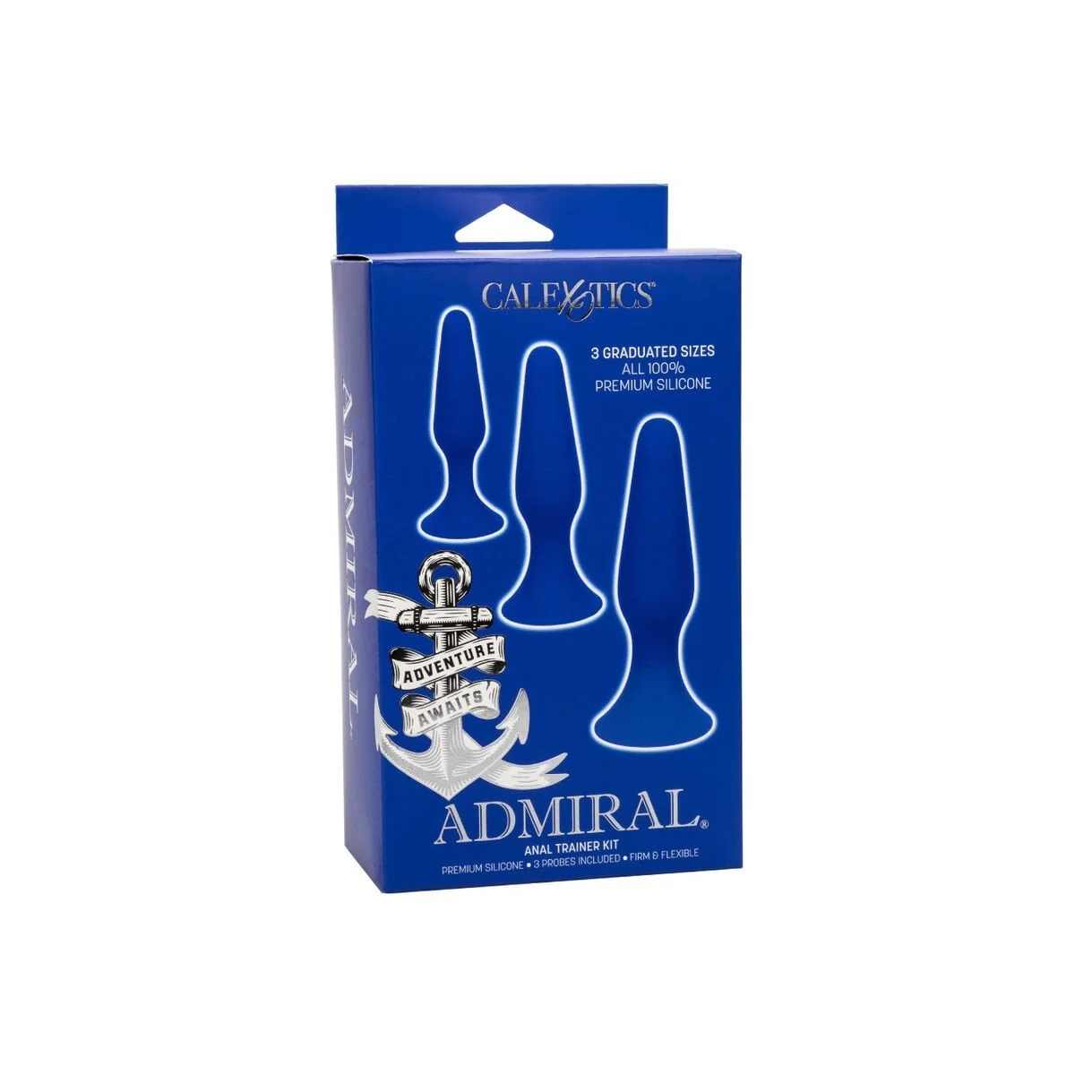 Admiral Kit 3 Analplug Blau von Calexotics kaufen | Fesselliebe