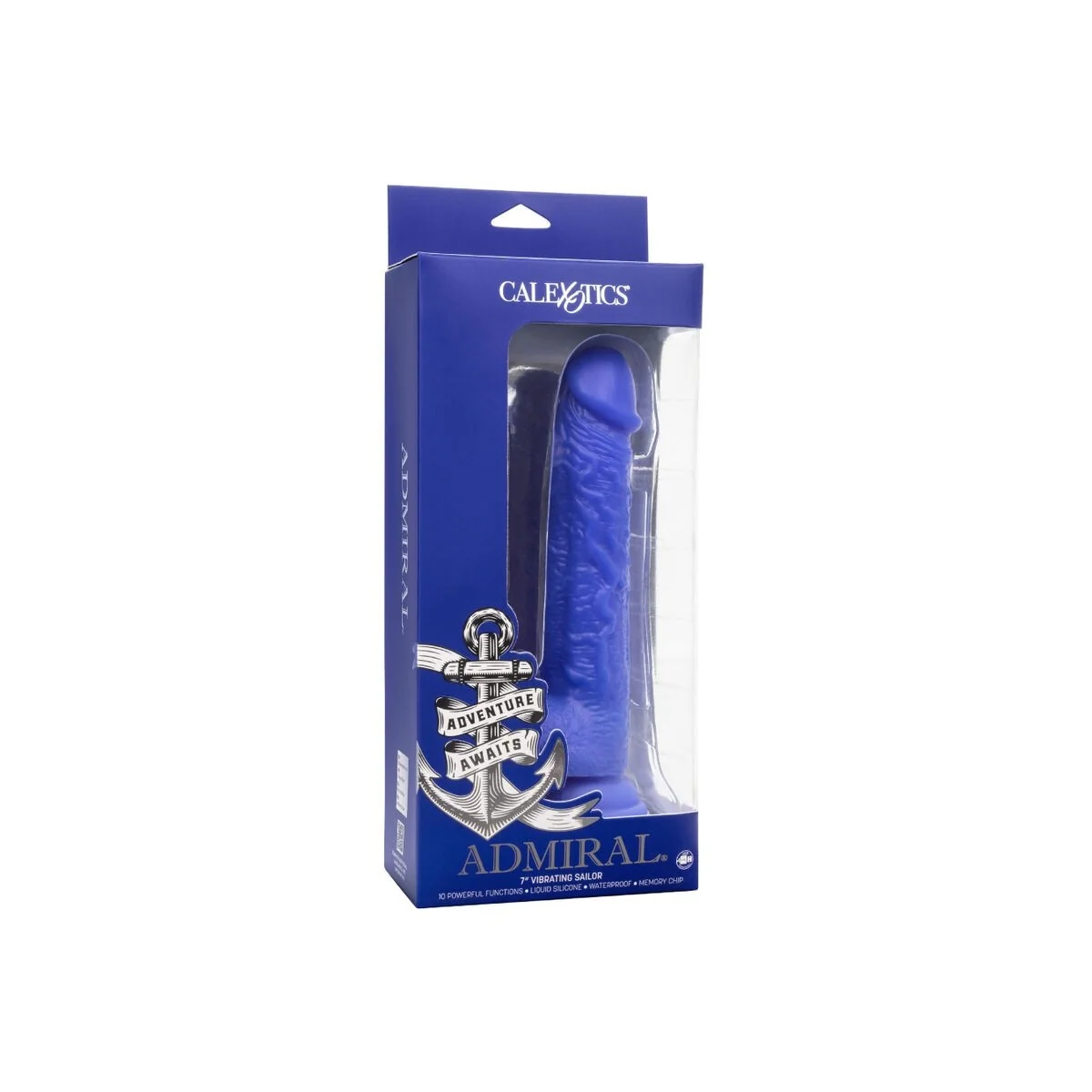 Admiral Sailor realistischer Dildo-Vibrator Blau von Calexotics kaufen | Fesselliebe
