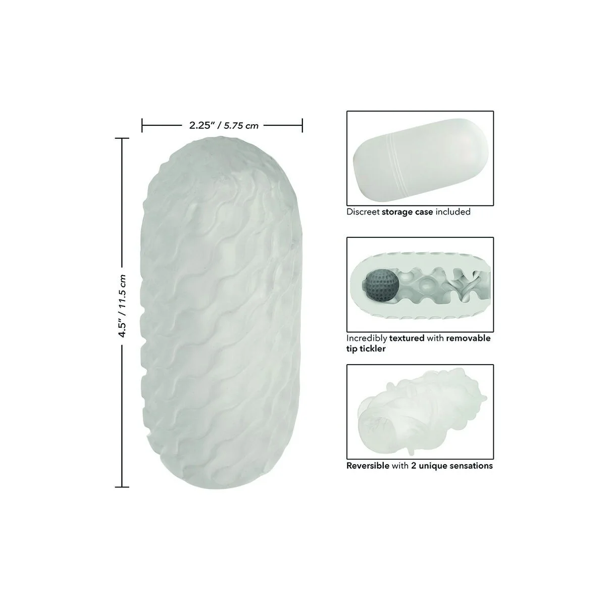 Boundless Reversible Squishy Ball Stroke Gelb von Calexotics kaufen | Fesselliebe