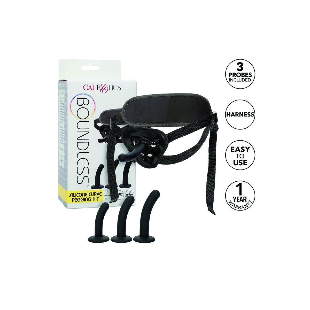 Boundless Silikon-Kurve-Pegging-Kit von Calexotics kaufen | Fesselliebe