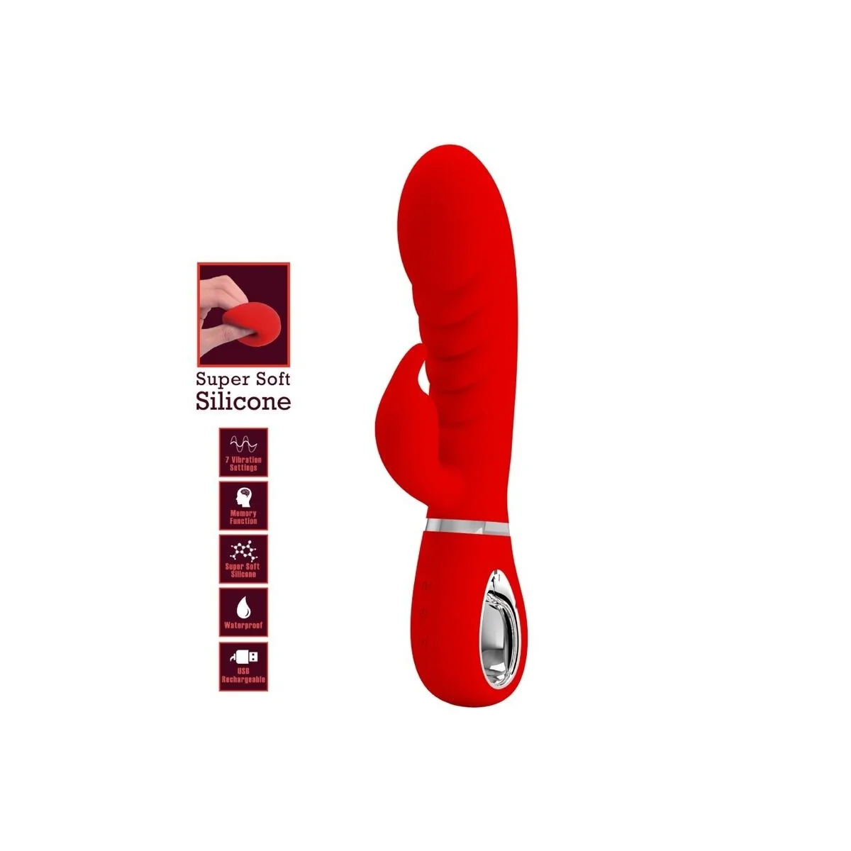 Prescott Multifunktions-G-Spot-Vibrator Rot von Pretty Love Flirtation kaufen | Fesselliebe