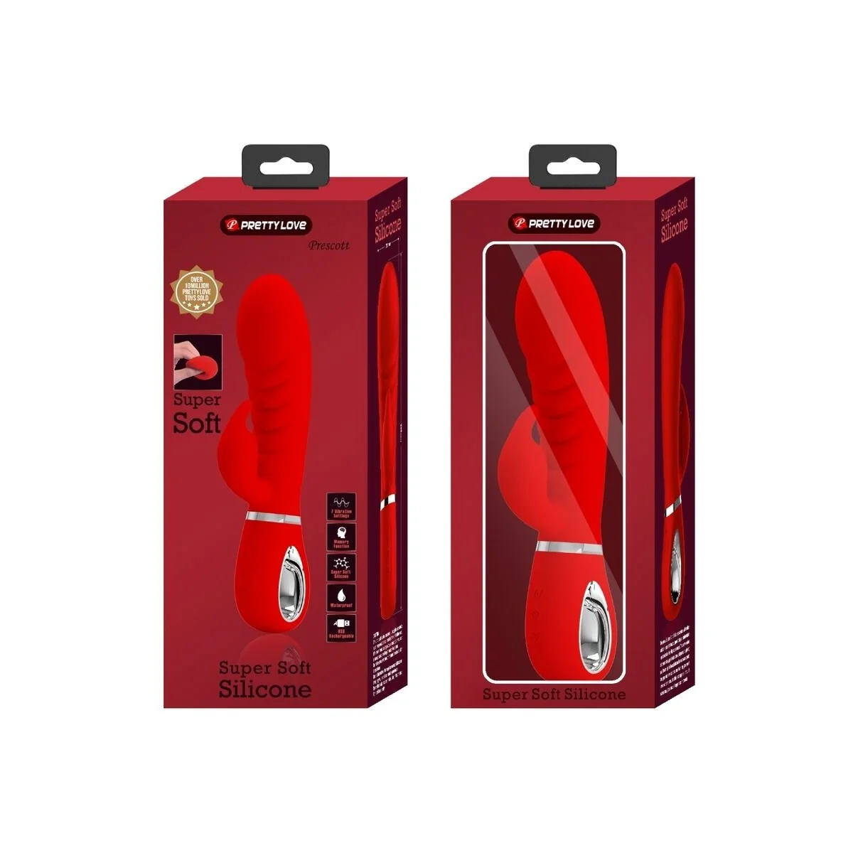 Prescott Multifunktions-G-Spot-Vibrator Rot von Pretty Love Flirtation kaufen | Fesselliebe