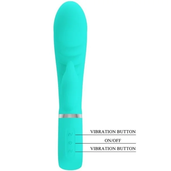 Prescott Multifunktions-G-Spot-Vibrator Aqua Green von Pretty Love Flirtation kaufen | Fesselliebe