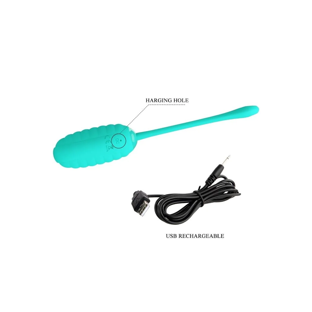 Kirk wiederaufladbares Vibrierendes Ei, Aquagrün von Pretty Love Smart kaufen | Fesselliebe