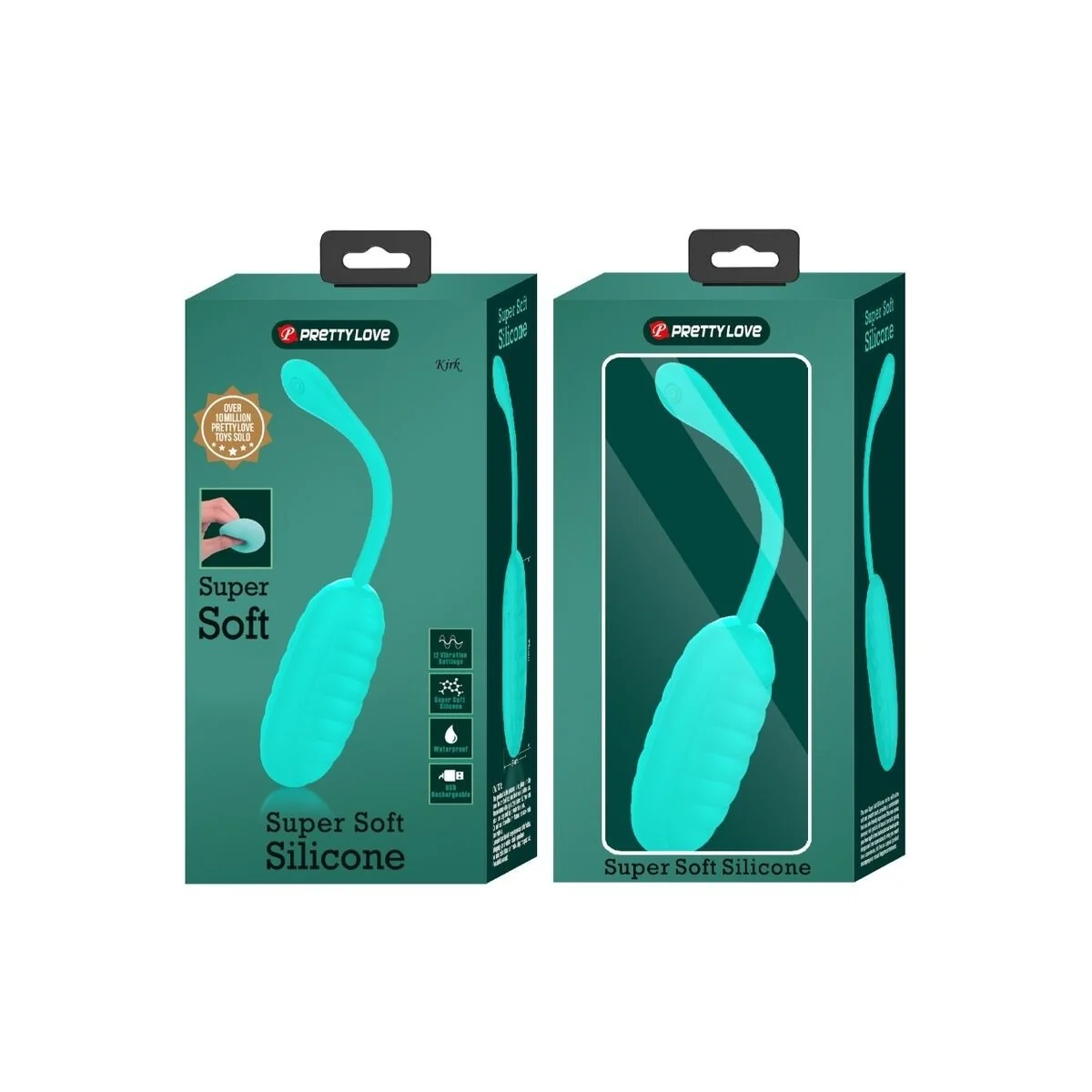 Kirk wiederaufladbares Vibrierendes Ei, Aquagrün von Pretty Love Smart kaufen | Fesselliebe
