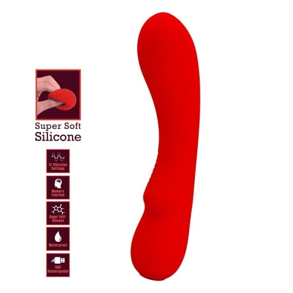Prescott wiederaufladbarer Vibrator Rot von Pretty Love Smart kaufen | Fesselliebe