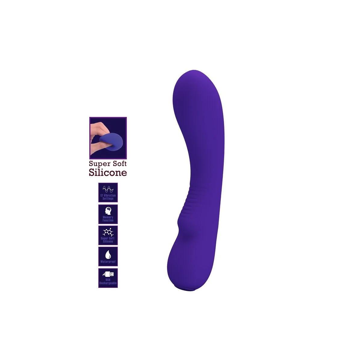 Prescott wiederaufladbarer Vibrator Lila von Pretty Love Smart kaufen | Fesselliebe