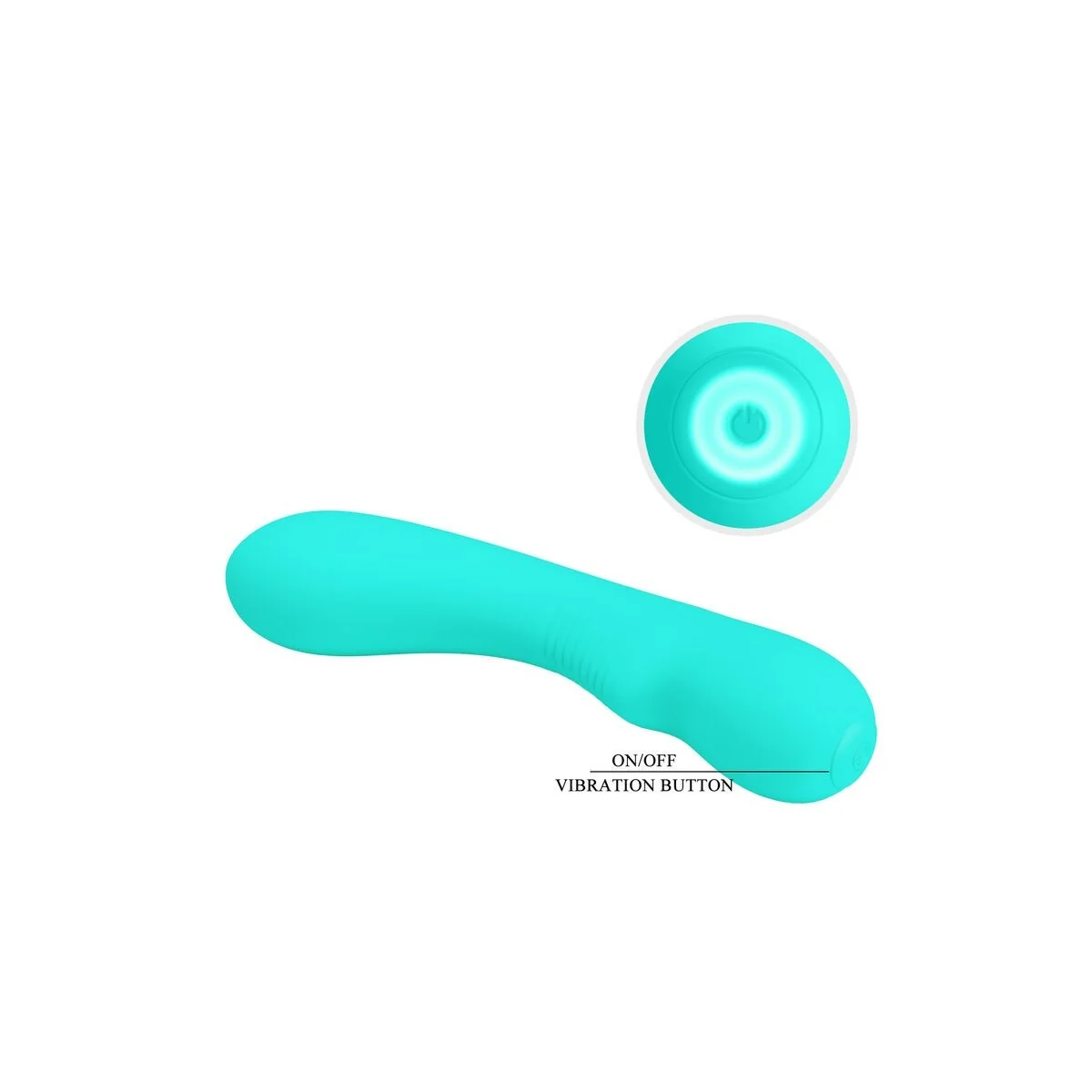Prescott wiederaufladbarer Vibrator Aqua Green von Pretty Love Smart kaufen | Fesselliebe