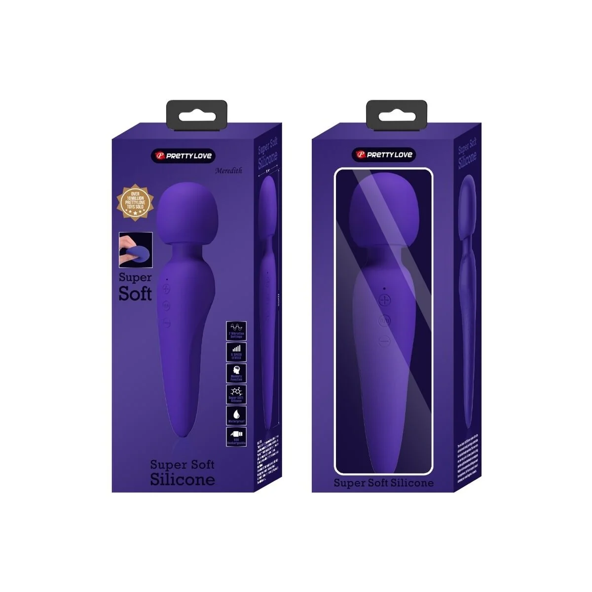 Meredith Massager 12 Vibrationsmodi Lila von Pretty Love Smart kaufen | Fesselliebe