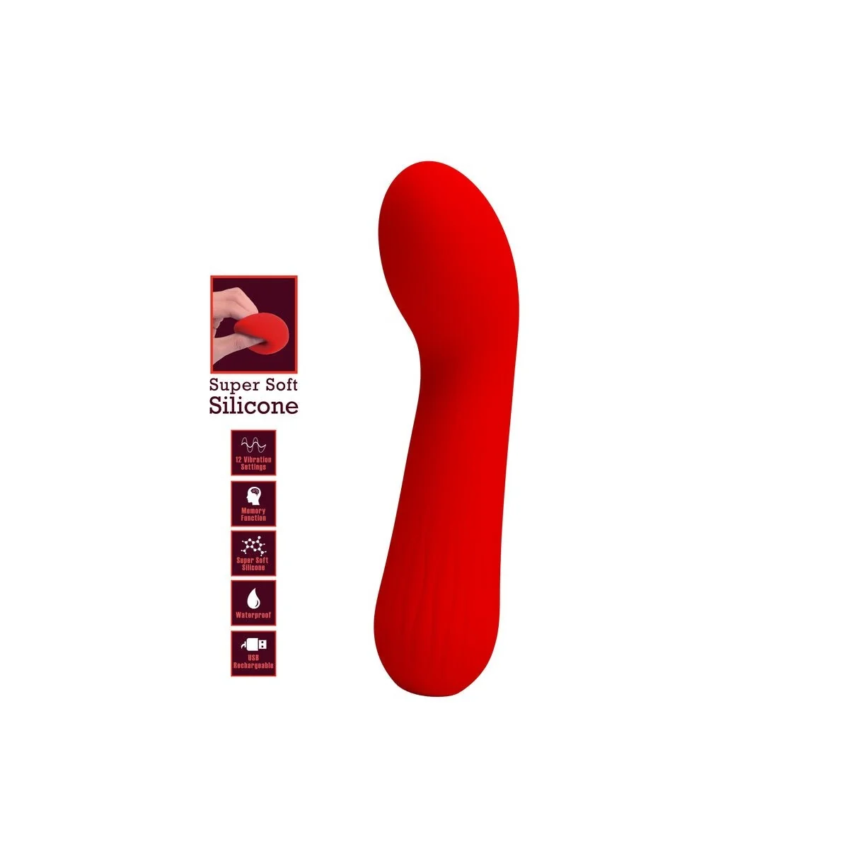 Faun wiederaufladbarer Vibrator Rot von Pretty Love Smart kaufen | Fesselliebe
