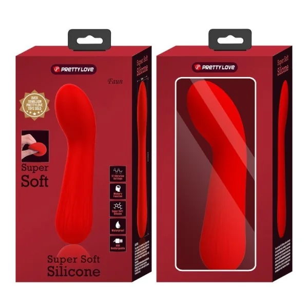 Faun wiederaufladbarer Vibrator Rot von Pretty Love Smart kaufen | Fesselliebe