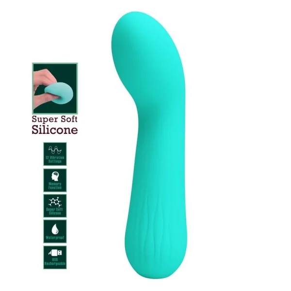 Faun wiederaufladbarer Vibrator Aquagrün von Pretty Love Smart kaufen | Fesselliebe