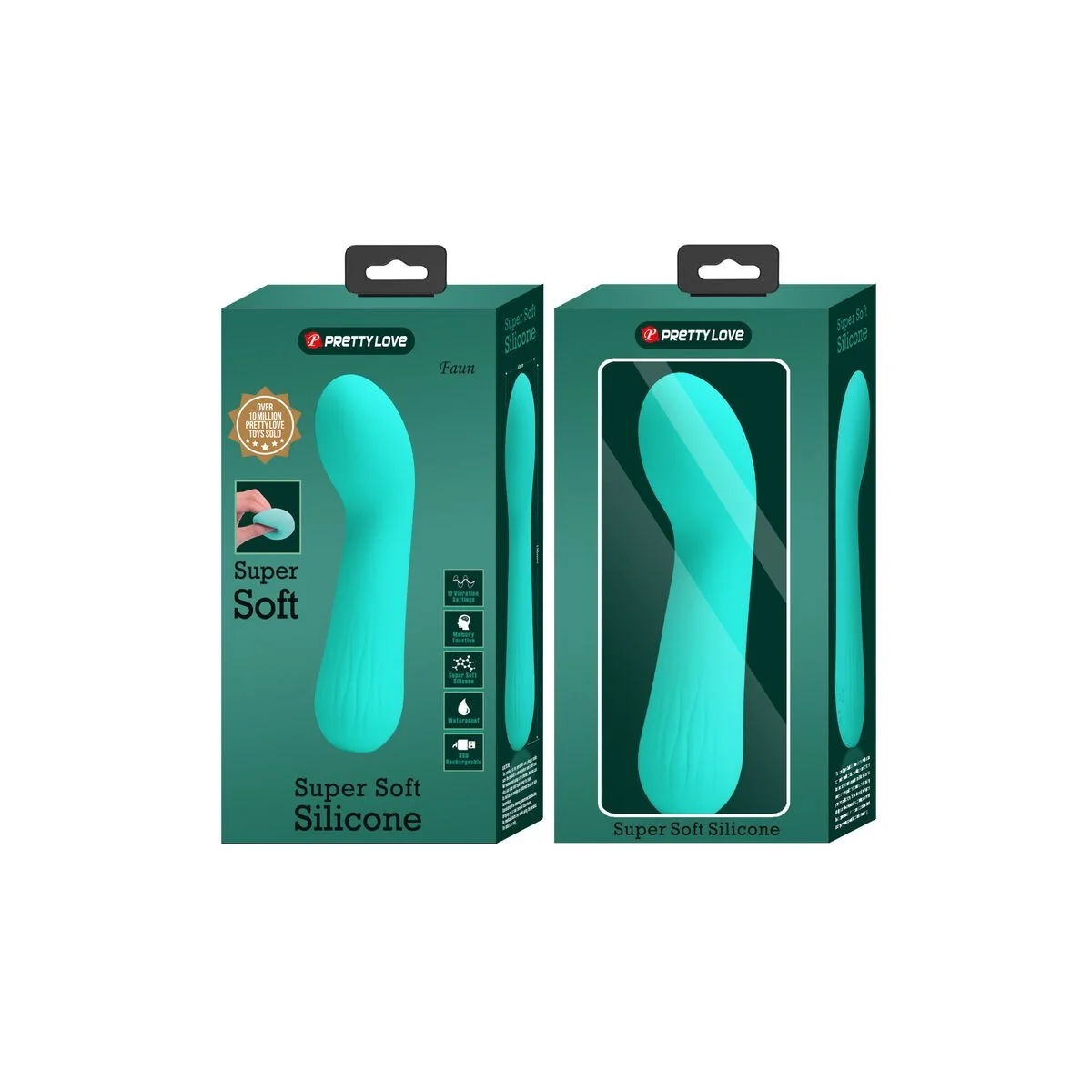 Faun wiederaufladbarer Vibrator Aquagrün von Pretty Love Smart kaufen | Fesselliebe