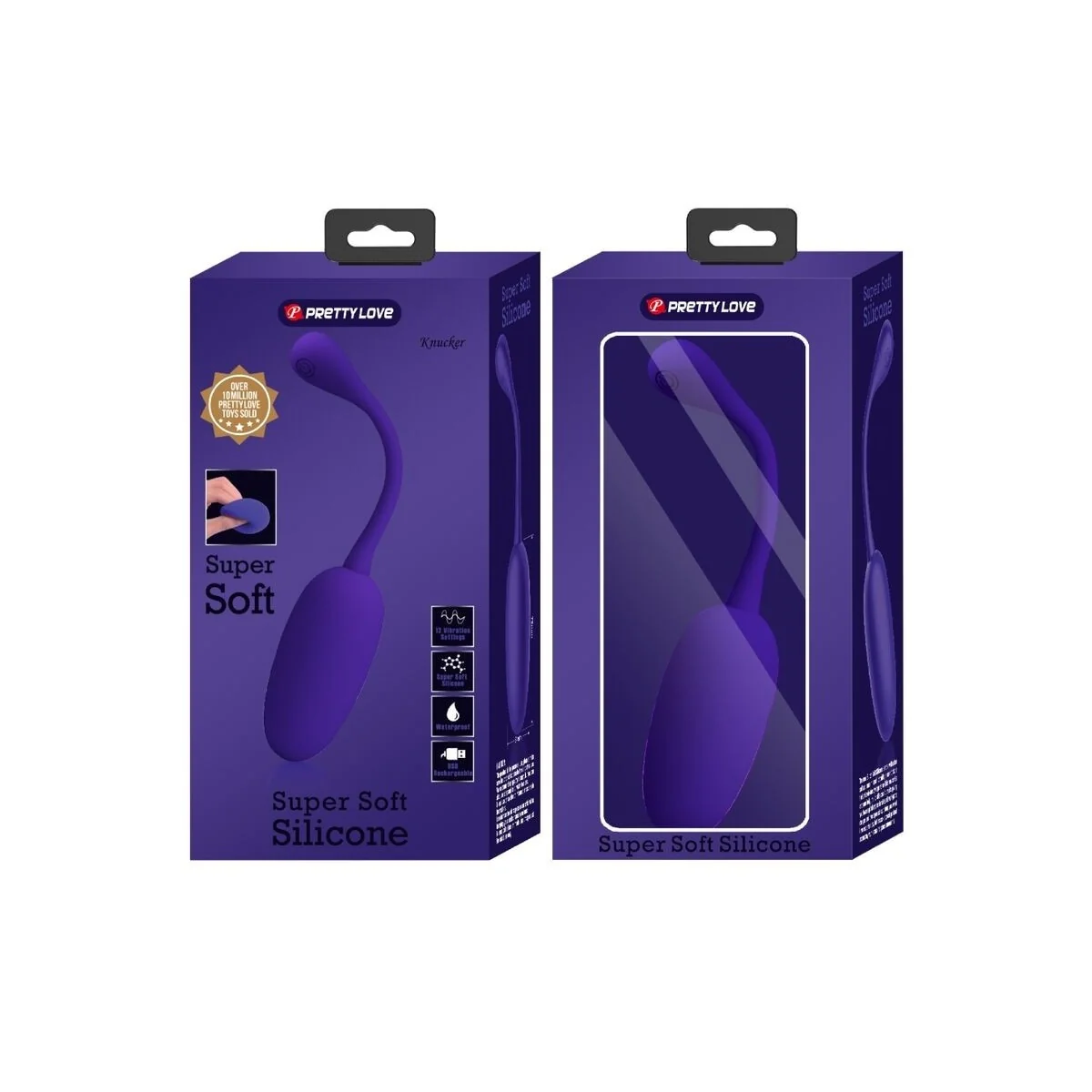 Knucker Purple wiederaufladbares Vibrations-Ei von Pretty Love Flirtation kaufen | Fesselliebe