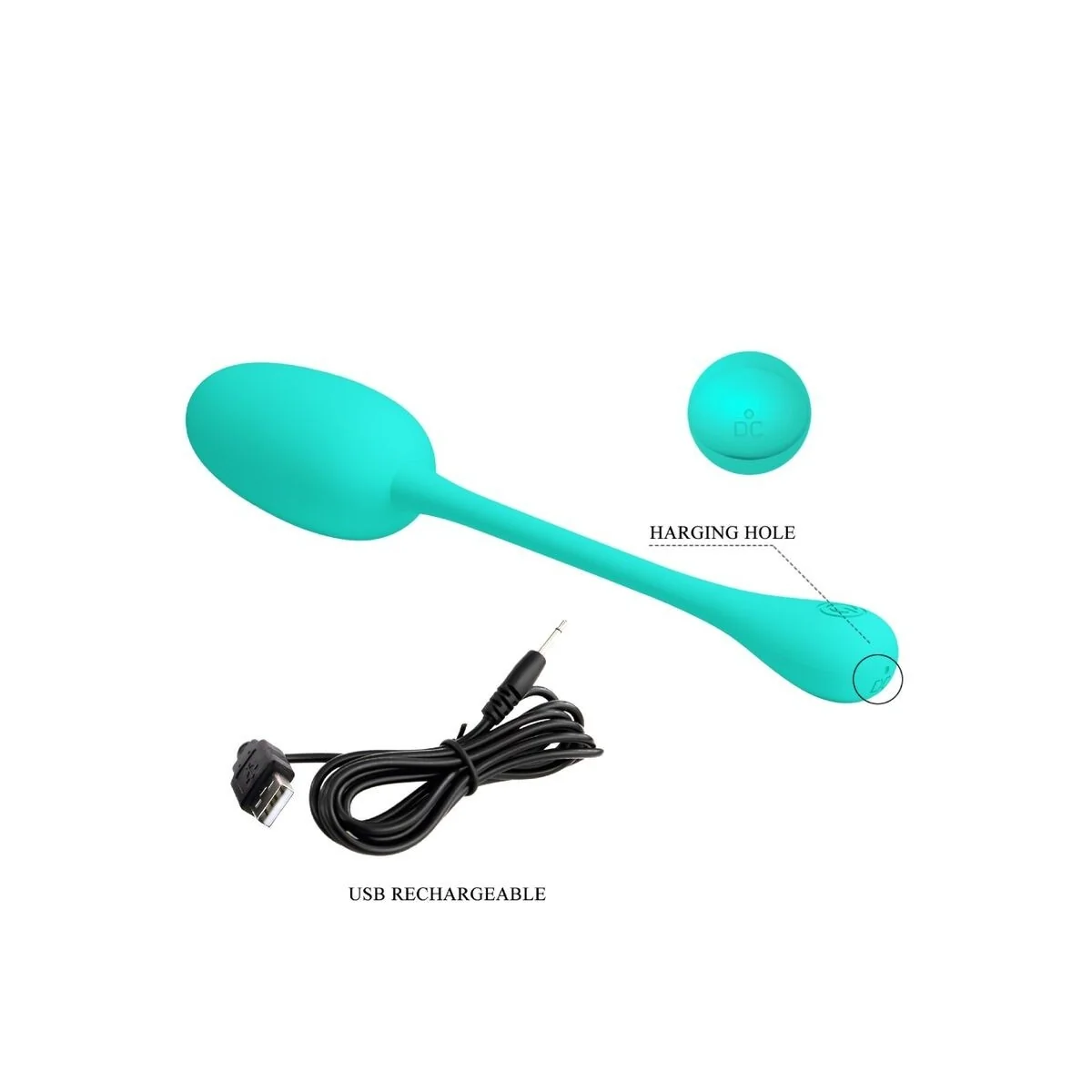 Knucker Water Green wiederaufladbares Vibrations-Ei von Pretty Love Flirtation kaufen | Fesselliebe