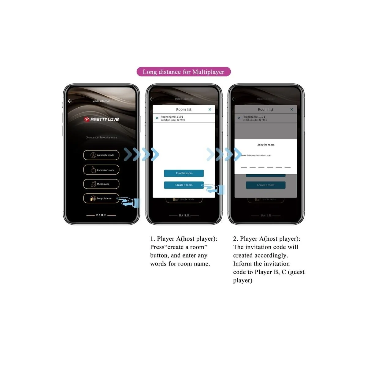 Catalina Vibrator App mit Fernbedienung Lila von Pretty Love Led kaufen | Fesselliebe